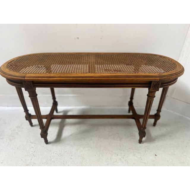 Louis XVI Style Beechwood Bed Bench, 20th Century For Sale - Image 13 of 13