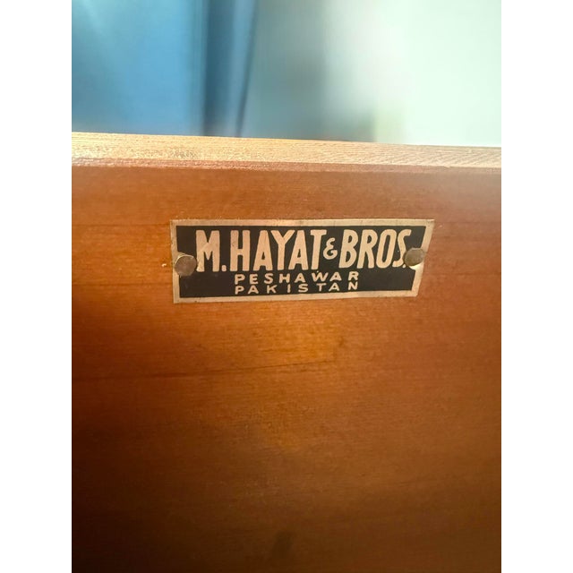 C. 1960s Anglo-Indian Danish Modern Style Secretary Desk / Vanity by Hayat For Sale - Image 11 of 11