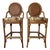 Pair of Mid 20th Century Bamboo Stools - 2 For Sale