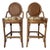 Pair of Mid 20th Century McGuire Style Bamboo Stools - 2 For Sale