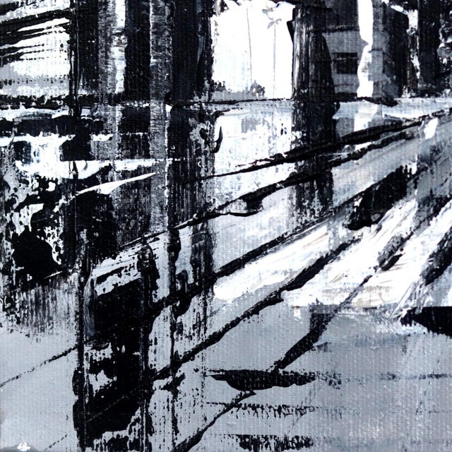 ''Nc 05'' Black and White City Painting by Ivana Milosevic Chairish