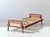 Swiss Form Teak Bed with Rattan Weave, Switzerland, 1950s For Sale - Image 6 of 17