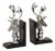 Silver Deer Head Bookends For Sale