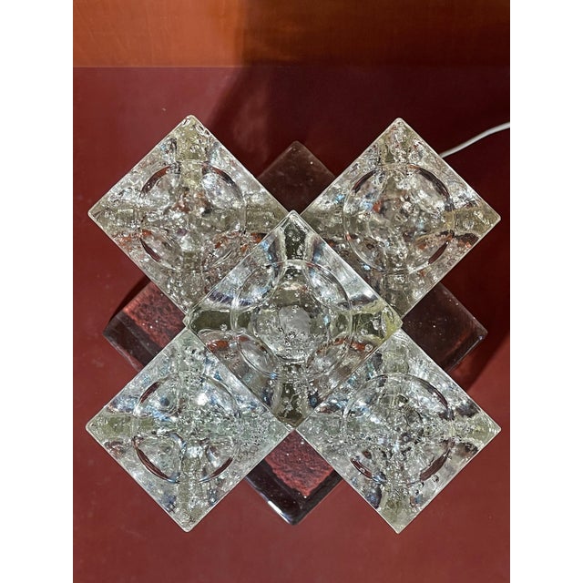 1960s Sculptural Lamp in Glass Cubes attributed to Albano Poli for Poliarte, 1960s For Sale - Image 5 of 8