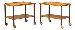 Mid-Century Danish Drinks Trolleys, Set of 2