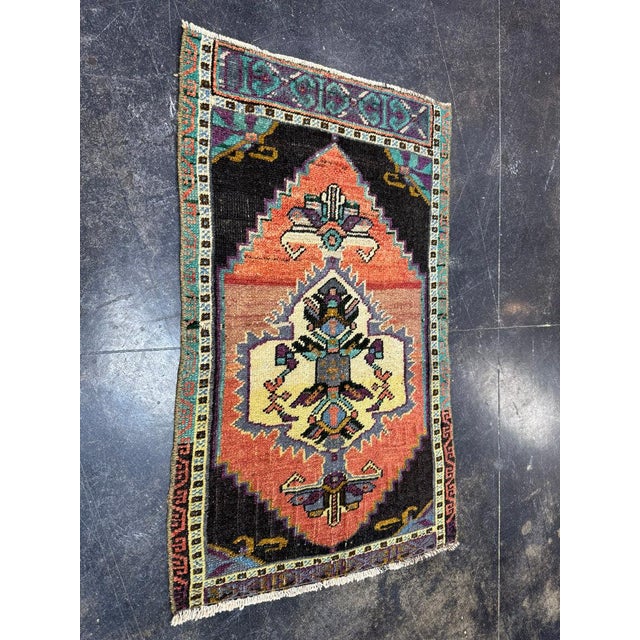 Turkish Yastik Rug 1'8" x 2'10" For Sale In Houston - Image 6 of 6