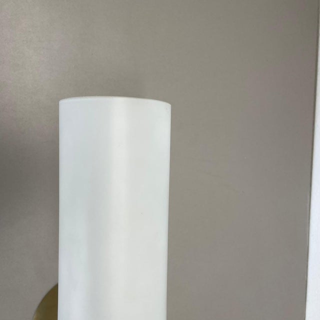 Large Modern Brass and Glass Theatre Wall Light, 1950s For Sale - Image 4 of 14