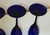 Mid-Century Modern Vintage Cobalt Blue Champagne Flutes - Set of 4 For Sale - Image 3 of 7