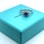 Tiffany & Co. Platinum Blue Sapphire & Diamond Engagement Ring 1.15ct 4.65g, Size 6.75 For Sale - Image 9 of 10