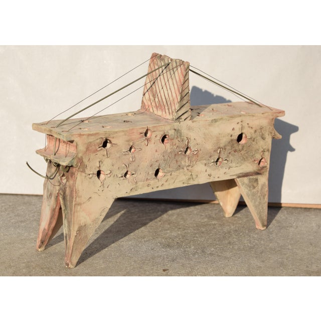 Urmas Puhkan, Abstract Object (Musical Instrument), 2000, Ceramic & Metal For Sale - Image 4 of 17