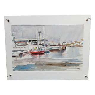 Michel roubille, L'Île d'Yeu, 1984, Watercolor For Sale