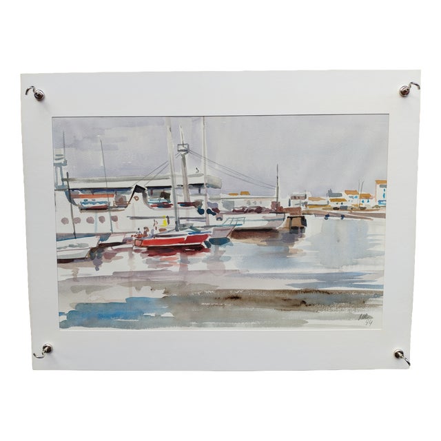 Michel roubille, L'Île d'Yeu, 1984, Watercolor For Sale