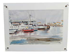 Michel roubille, L'Île d'Yeu, 1984, Watercolor