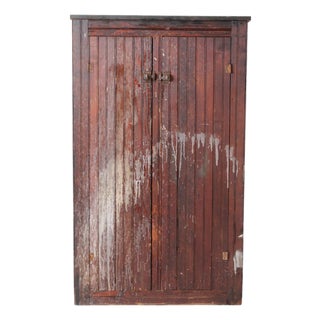 Antique Primitive Cabinet Cupboard For Sale