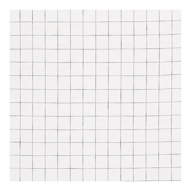 Schumacher Marietta Fabric in Navy For Sale