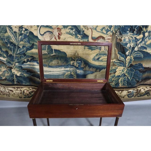 Maroon Antique Vitrine by Henry Dasson, 1881 For Sale - Image 8 of 9