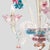 Venetian Murano Glass 3-Arm Chandelier with Flower Decor, 1990s For Sale - Image 3 of 9