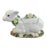 This is a charming Italian majolica lamb-form tureen by Meiselman, modeled as a recumbent lamb resting on a textured...