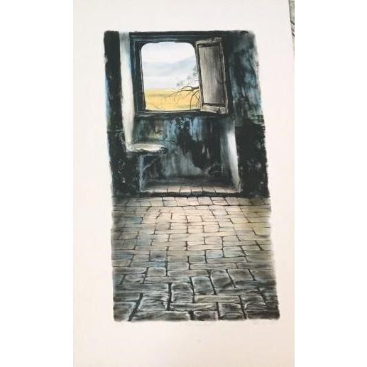 The Window Harry McCormick American (1942) Lithograph, signed and numbered in pencil Edition of 17/ 175 Size: 26 in. x...
