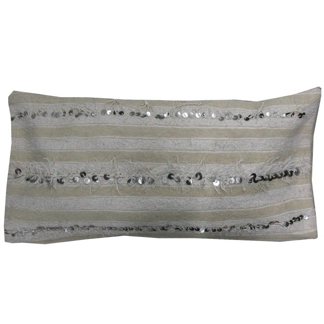 Handira Moroccan Wedding Blanket Lumbar Pillow Cover For Sale