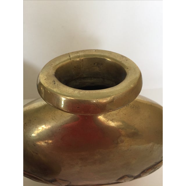 VintageTrio of Heavy Brass Vases Chairish