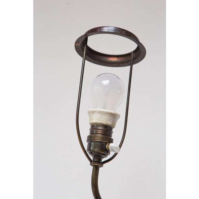 Brown Large Table Lamp in Bronze, 1970s For Sale - Image 8 of 14