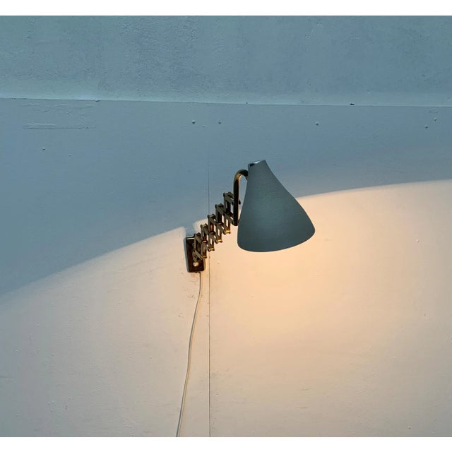 Mid-Century Scissor Wall Lamp For Sale - Image 13 of 18