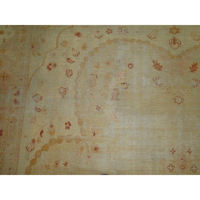 Early 20th Century Oversize Antique Turkish Oushak Rug, 13 X 16'9'' For Sale - Image 5 of 13