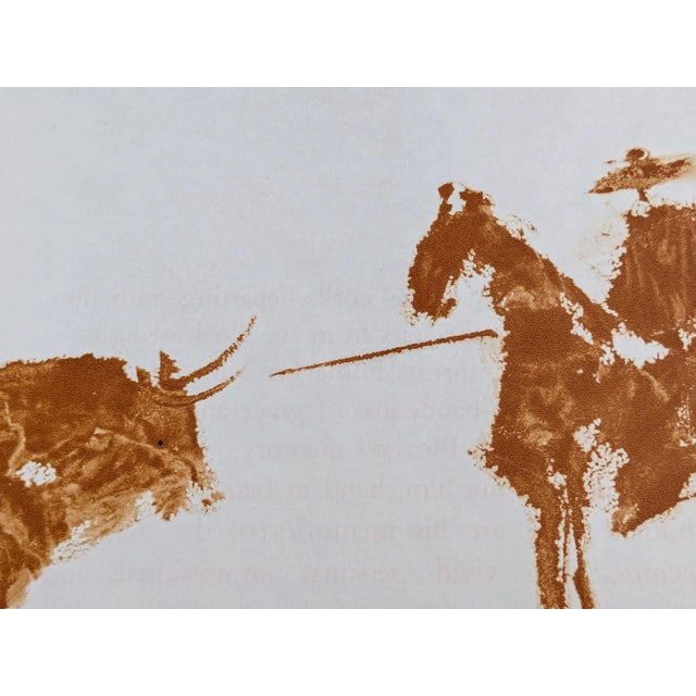 Pablo Picasso - In The Bull Ring, 1961, Signed Graphic on vellum - Corrida Scene, 1961 - Beautiful Art impression in...