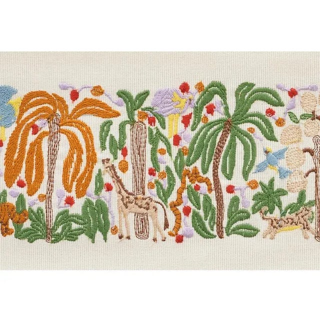 Based on the sash of a 1970s dress, Rousseau Tape features a lively, embroidered design. It's a whimsical, wildly...