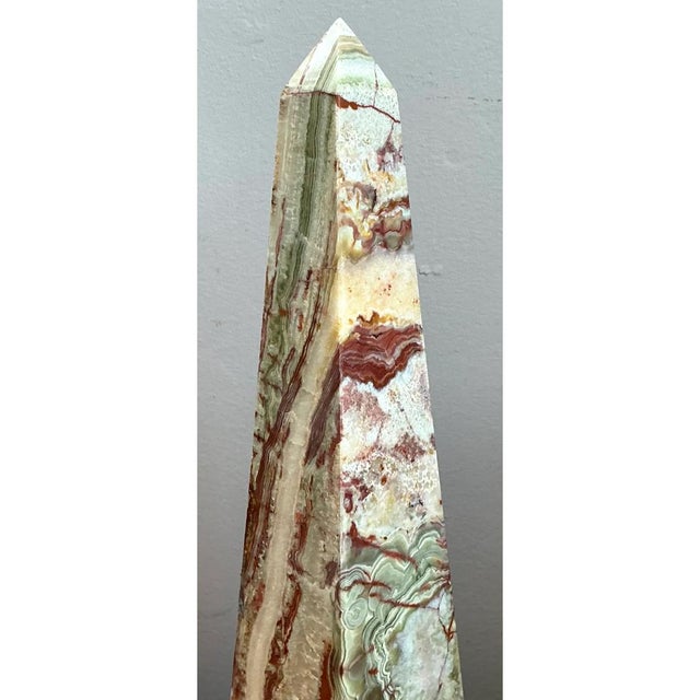 Auburn Vintage Stone Onyx Obelisk For Sale - Image 8 of 12