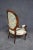 Blue Victorian Rosewood Gentleman's Chair For Sale - Image 8 of 10