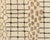 Wild meets structured: animal spots, honeycomb, and bold grids layered in rhythmic bands. An ivory base is divided into...