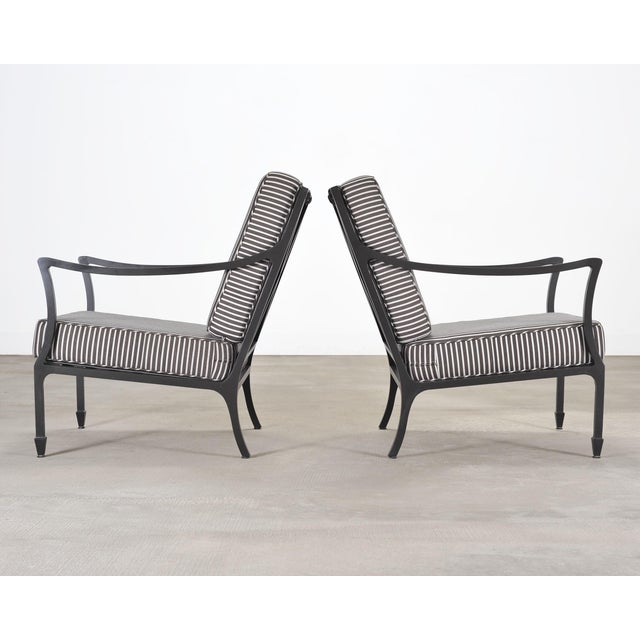 Charcoal Pair of McKinnon and Harris Beaufort Aluminum Club Chairs For Sale - Image 8 of 18