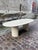 Vintage Brown Travertine Table, 1960s For Sale - Image 4 of 8
