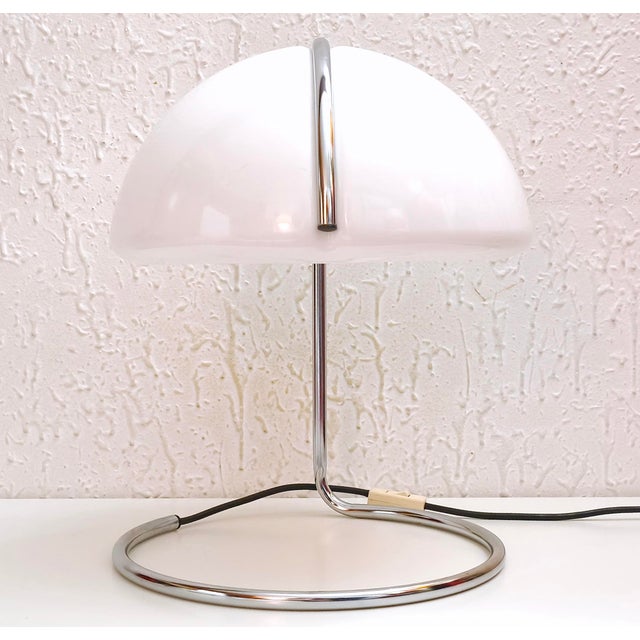 Silver Conchiglia Table Lamp by Luigi Massoni and Luciano Buttura for Guzzini from Meblo, Yugoslavia, 1960s For Sale - Image 8 of 18