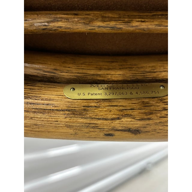 6 McGuire, Refurbished, Twisted “Barley” Bamboo/Rattan Chairs. Upholstered in a Rich, Warm Faux Suede Performance Fabric. For Sale - Image 11 of 12