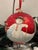 Vintage European Mercury Glass Handpainted Jumbo Blown Glass Christmas Ball For Sale - Image 4 of 5