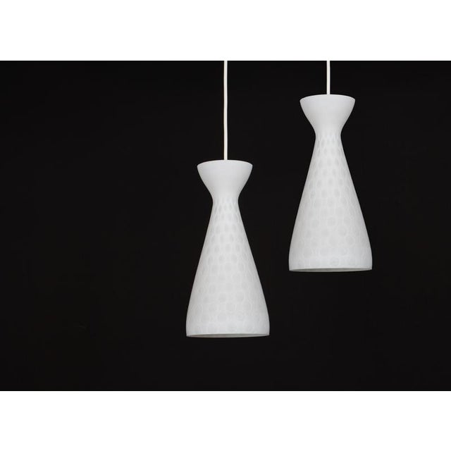 Stunning petite como pendant light designed by aloys f. Gangkofner for peill & putzler , germany, 1950s sockets: one x e14...