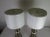 1990s Gold and White Italian Style Architectural Lamps With Lamp Shades - a Pair For Sale - Image 4 of 7