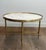 Maison Jansen 1940s Neoclassical style round brass coffee table with marble top Attributed to Maison Jansen For Sale - Image 4 of 12