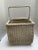 Fab large off white vintage wood woven decor and storage basket with lots of space, capacity and perfect for toys,...