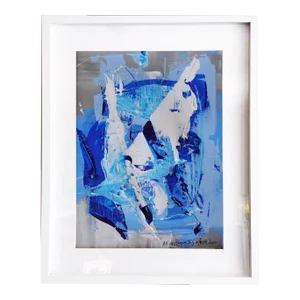 "All in Bloom.V" Contemporary Original Abstract Mixed-Media Painting, Framed
