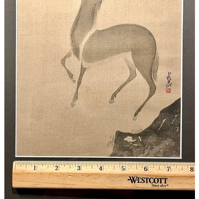 1914 Japanese Woodblock Print "A Deer Under a Maple Tree" After Ogata Korin For Sale In Los Angeles - Image 6 of 7