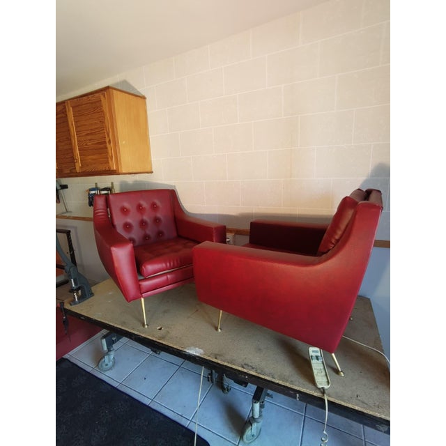 Vintage Relaxing Lounge Chairs, 1950s, Set of 2 For Sale - Image 10 of 11