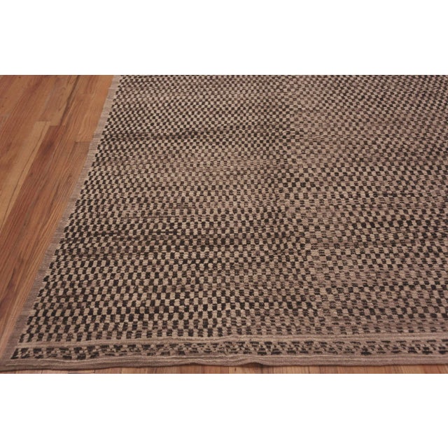 Modern Nazmiyal Collection Large Geometric Checkerboard Modern Rug For Sale - Image 3 of 7