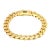 Monaco Classic 14k Yellow Gold 11mm Wide Flat Cuban Link Bracelet 8.25" For Sale