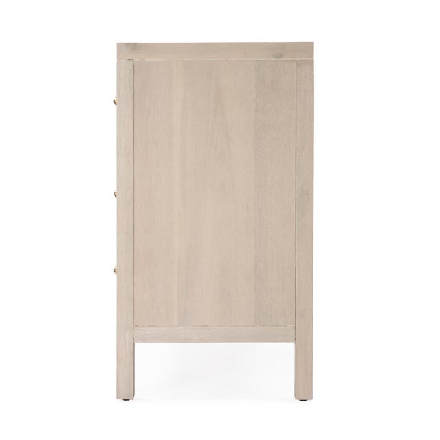 Nora 34 in. W Wood 3 Drawer Chest, Antique Taupe For Sale In Chicago - Image 6 of 10