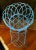 Blue Wire-Woven Plant Stands - A Pair For Sale In Los Angeles - Image 6 of 7