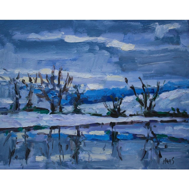 Winterscapes — Modern Impressionist Oil Painting For Sale